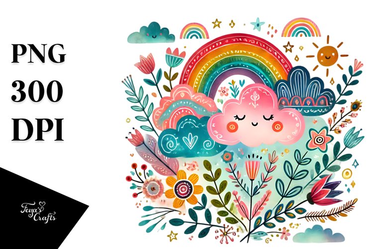 Cute Cloud Clipart Image 17