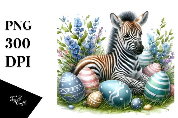 Watercolor Easter Eggs Clipart Image 3