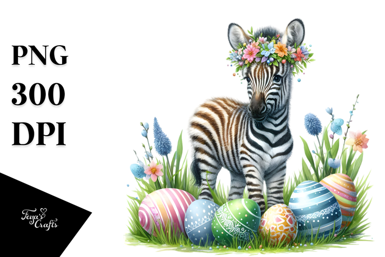 Watercolor Easter Eggs Clipart Image 2