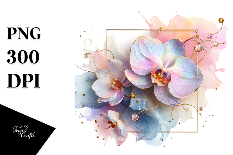 Orchid Clipart Image 19