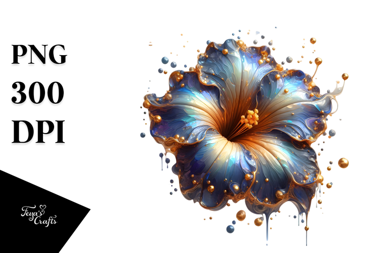 Abstract Glossy Petunia Material PNG