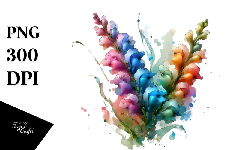 Abstract Vibrant Snapdragon, Transparent PNG