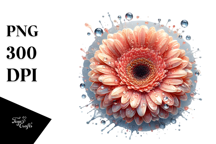 Detailed Shiny Gerbera -like Material Splash | Sublimation |