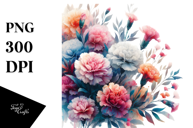 Colorful Carnation PNG