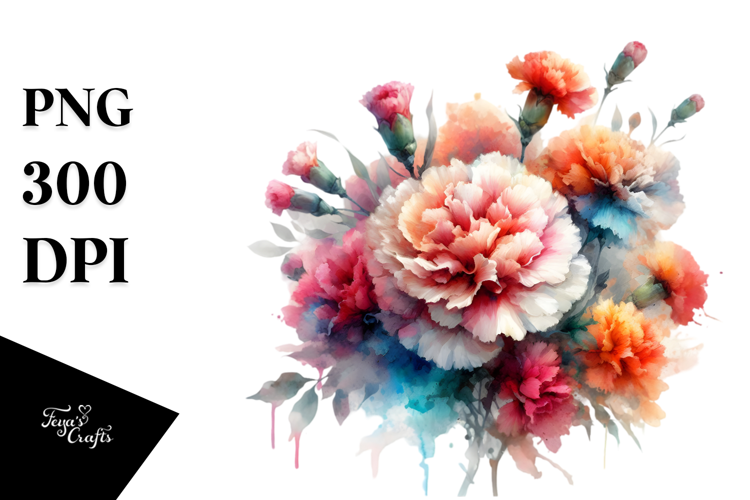 Colorful Carnation PNG