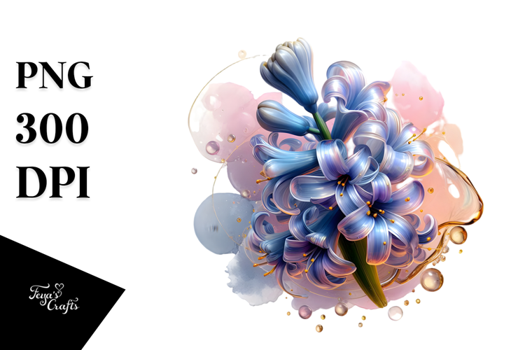 Abstract Glossy Hyacinth Material PNG