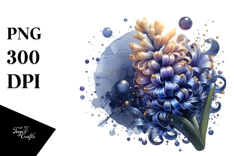 Abstract Golden Hyacinth PNG