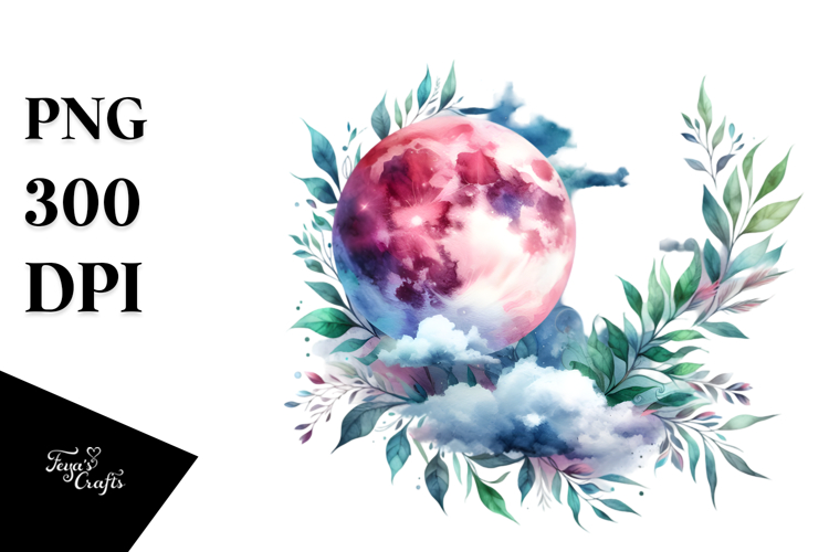 Cute Moon Clipart Image 5
