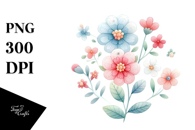 Cute Doodled Flower PNG