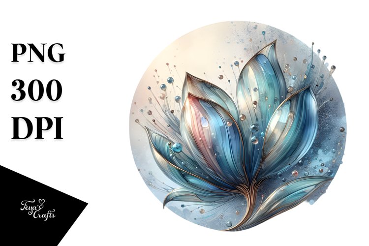 Shiny Tulip Abstract | Sublimation | Clipart