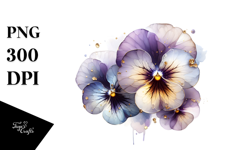 Golden Pansy PNG
