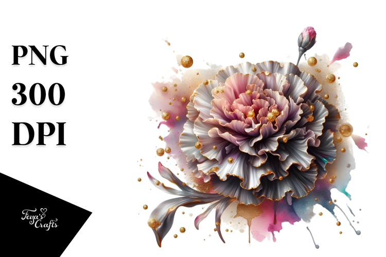 Carnation Watercolor Clipart