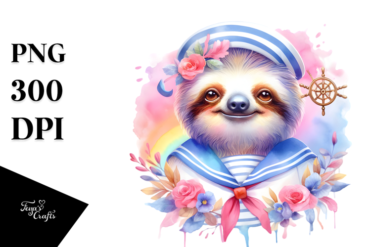 Sloth Clipart Image 11