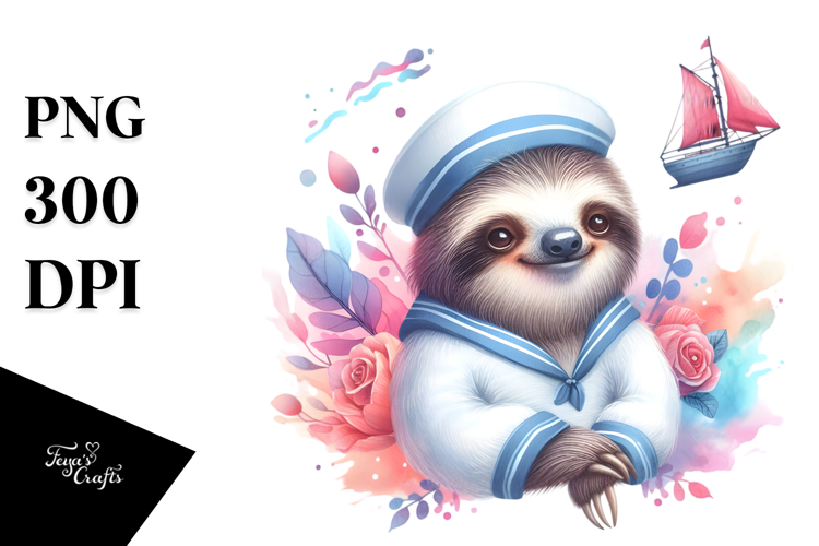 Sloth Clipart Image 10