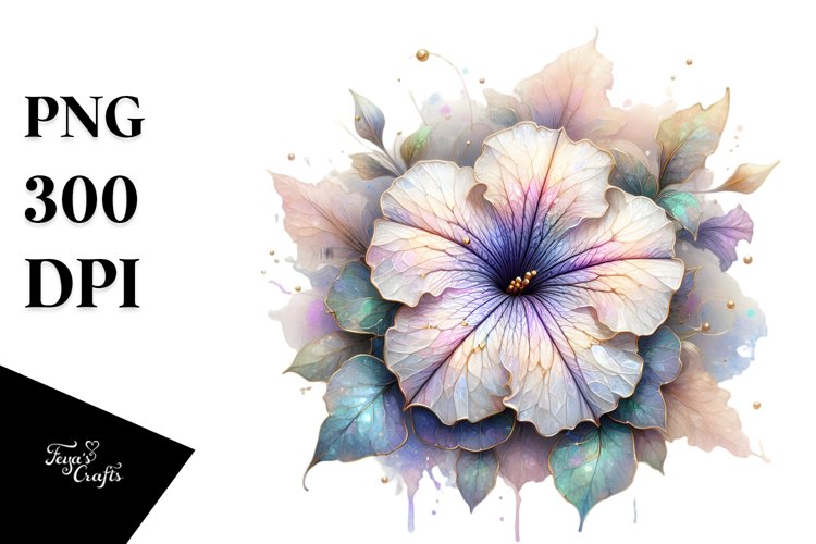 Glossy Petunia, High-Res PNG