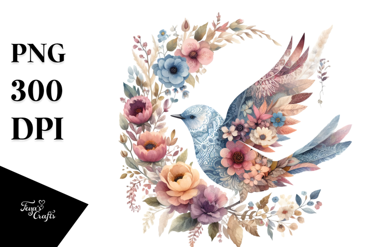Boho Bird, Transparent PNG