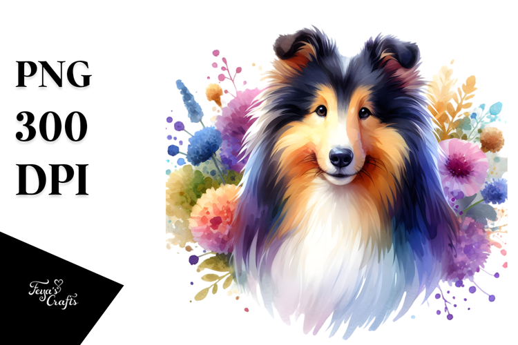 Cute Colorful Collie, 20 oz Tumbler
