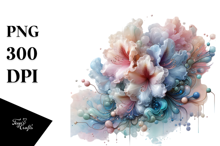 Abstract Rhododendron Splash PNG