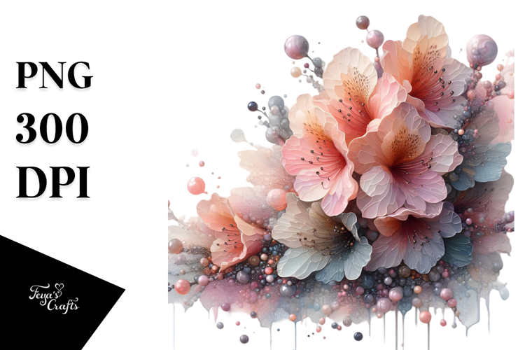 Abstract Rhododendron Splash PNG