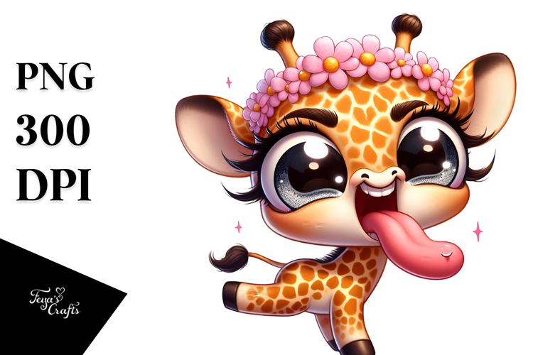 Ridiculously Cute Giraffe PNG
