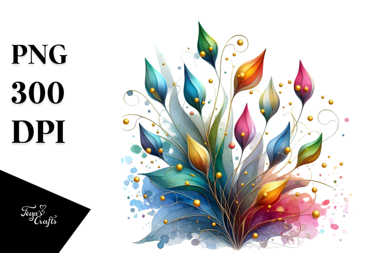 Colorful Snowdrop, High-Res PNG