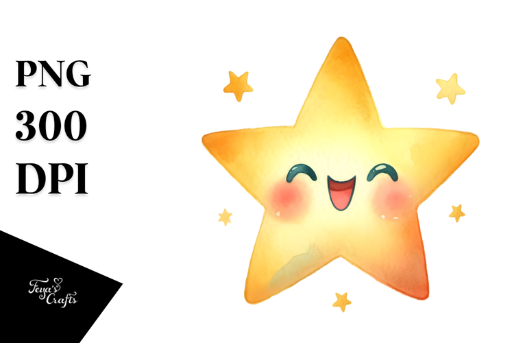 Smiling Star PNG