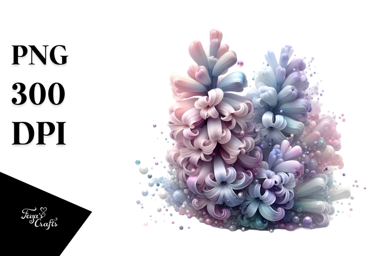 Abstract Hyacinth Splash PNG