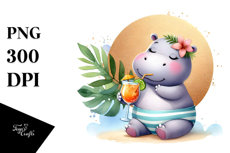 Hippo Clipart Image 8
