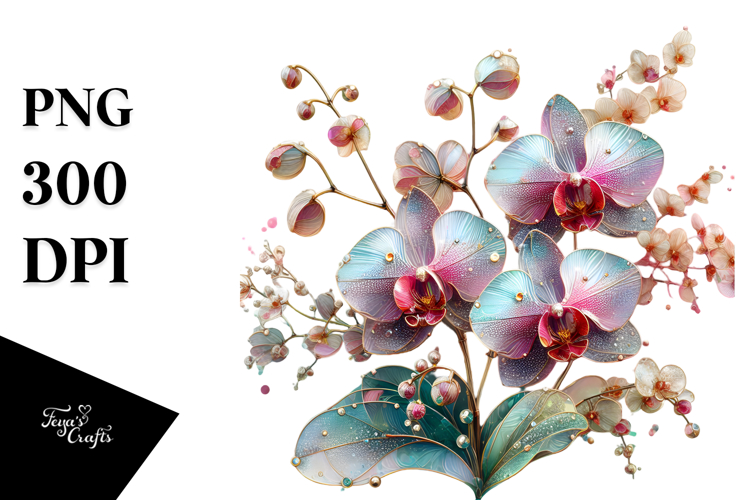 Orchid Clipart Image 9