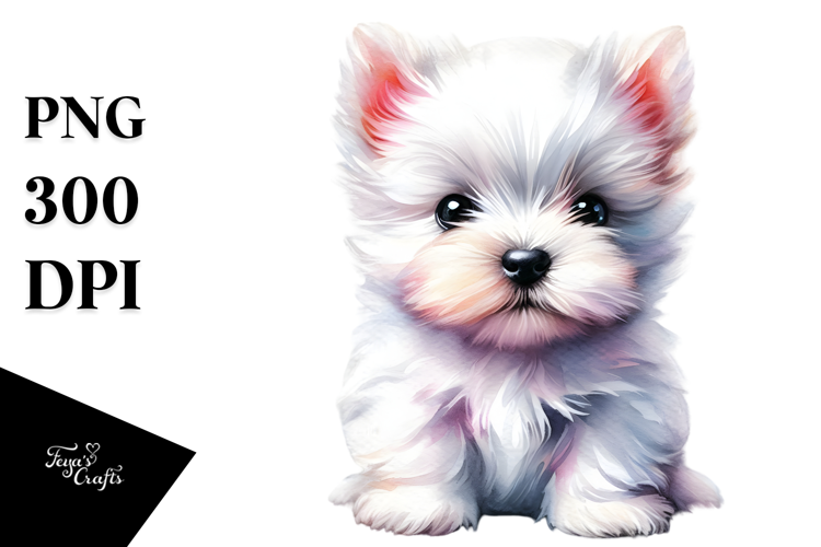 Expressive West Highland White Terrier PNG