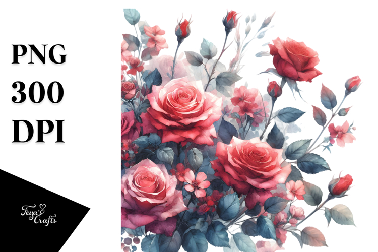 Red Roses Clipart Image 6