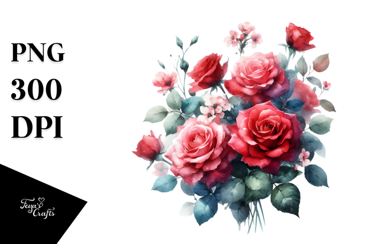 Red Roses Clipart Image 5