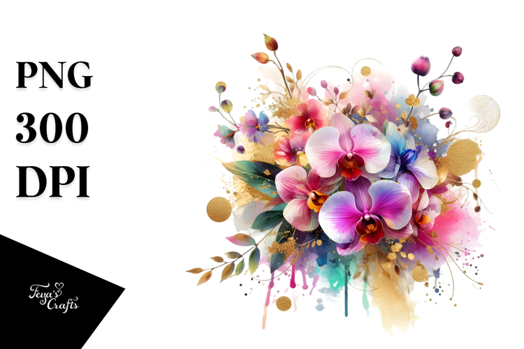 Orchid Clipart Image 5