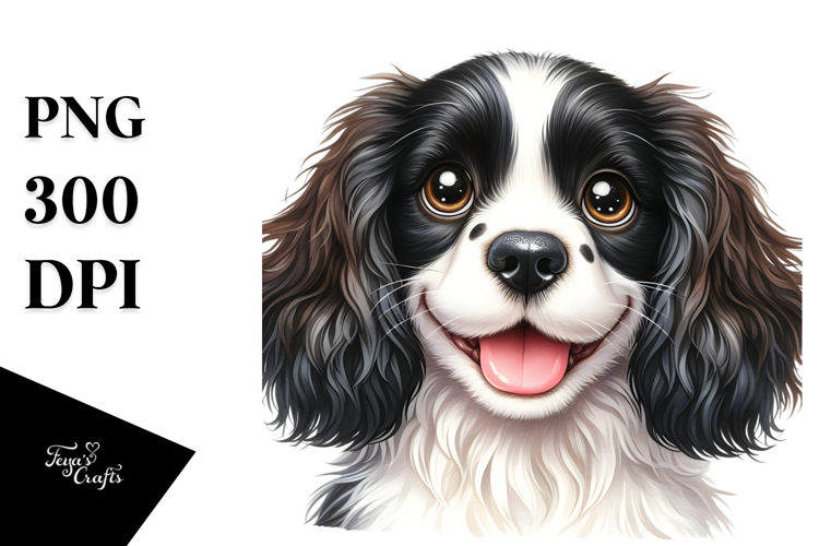 Cute Baby English Springer Spaniel PNG