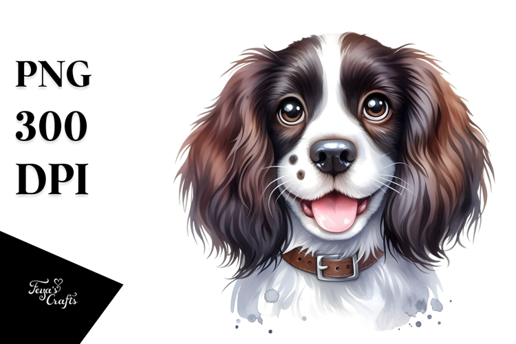 Cute Baby English Springer Spaniel PNG
