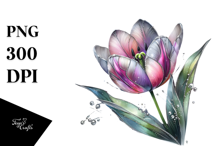 Metallic Tulip PNG