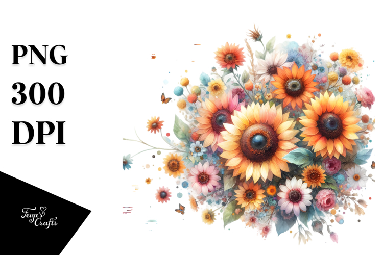 Sunflower Clipart Image 11