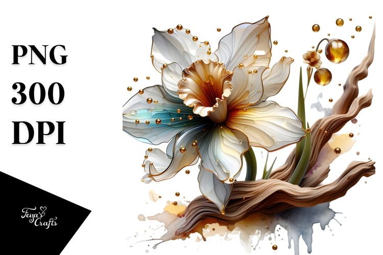Abstract Narcissus Art