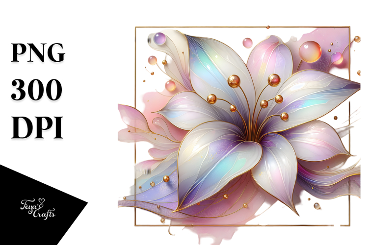 Abstract Pastel Glossy Lily, 20 oz Tumbler