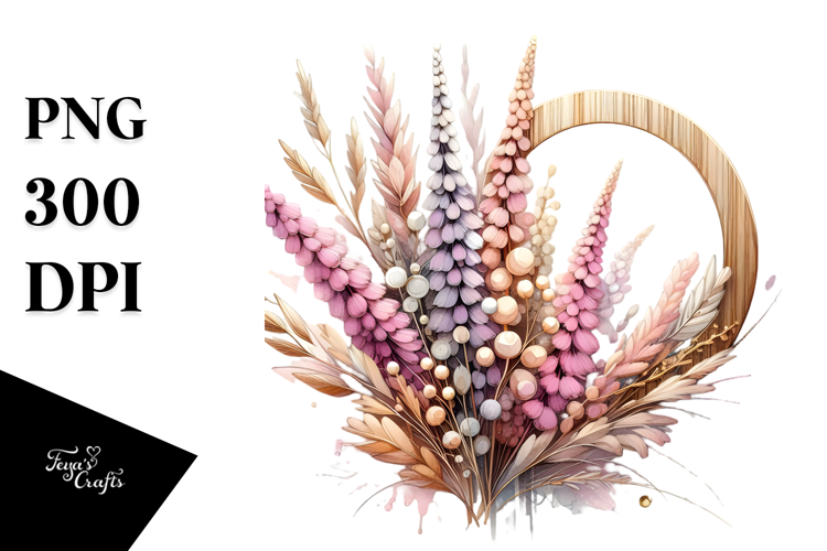 Abstract Heather Stained PNG
