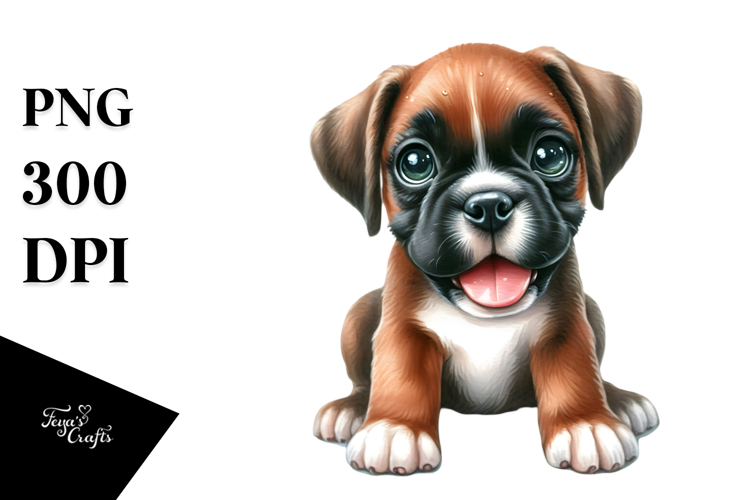 Boxer Dog Clipart Image 18