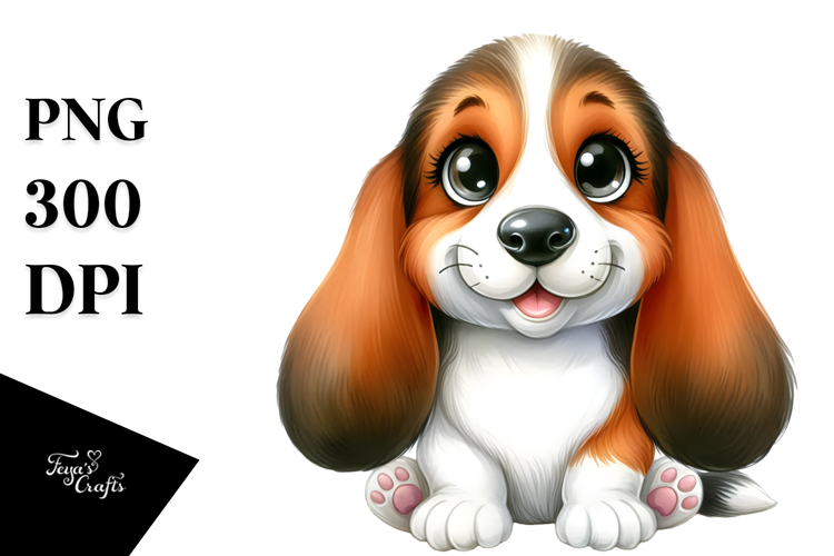 Basset Hound Clipart Image 17