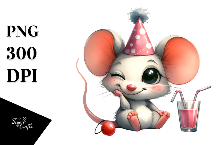 Party Hat Mouse PNG