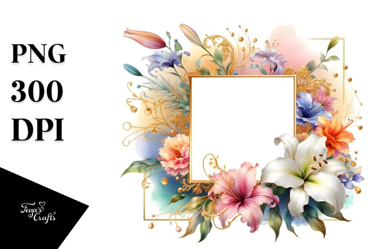 Colorful Abstract Horizontal Frame example image 1