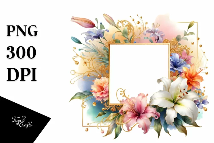 Colorful Abstract Horizontal Frame