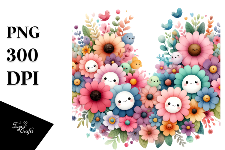 Colorful Flower Flowers PNG