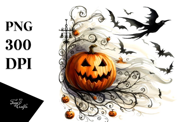Simple Haloween Wailing Winds | Sublimation | Clipart