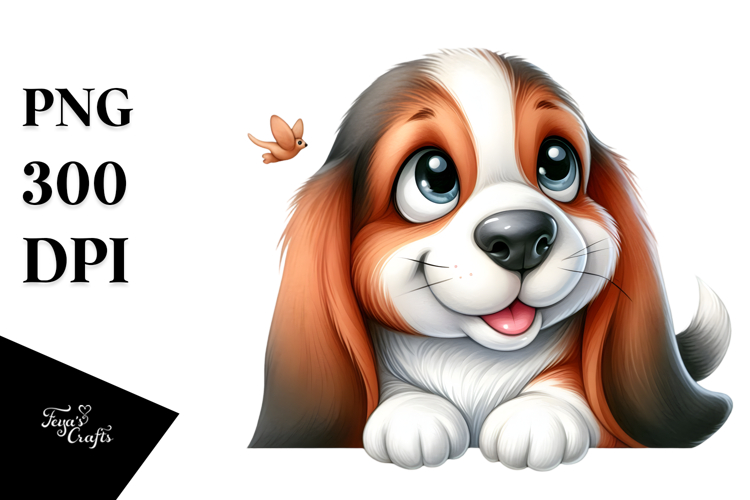 Basset Hound Clipart Image 15