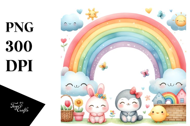 Cute Rainbow PNG