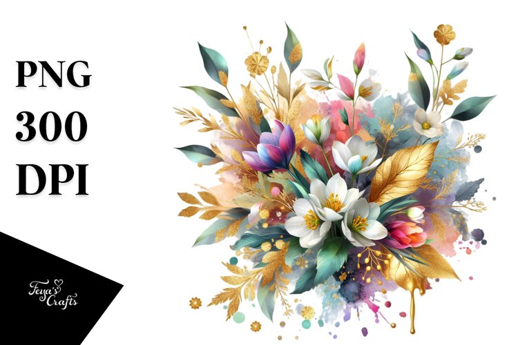 Bouquet Of Flower Clipart Image 13